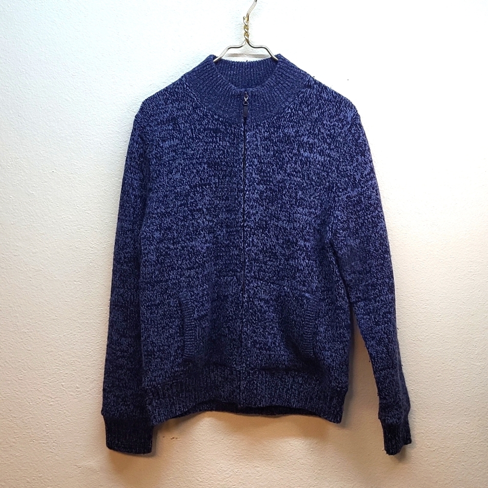 Men's Blue L.L. Bean Zip Up Sweater